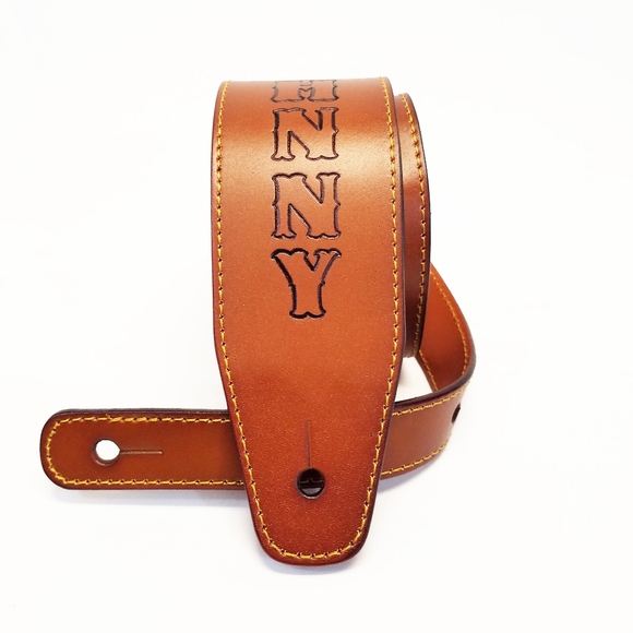 Personalized Leather guitar strap - Picture 8 of 13